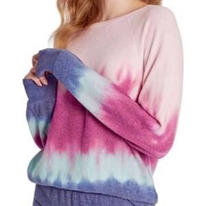 New. WILDFOX pink, purple and blue beach jumper sweatshirt. Retails $98 medium